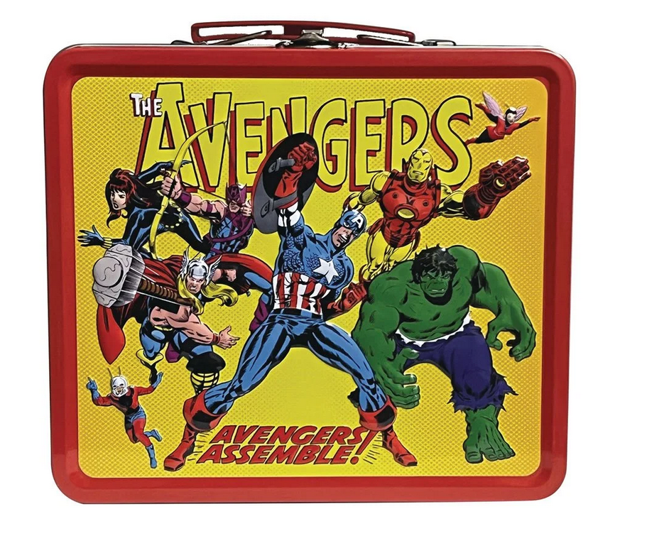 Previews Exclusive Tin Titans THE AVENGERS Lunch Box w/Thermos!