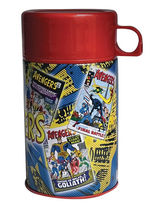 Previews Exclusive Tin Titans THE AVENGERS Lunch Box w/Thermos!