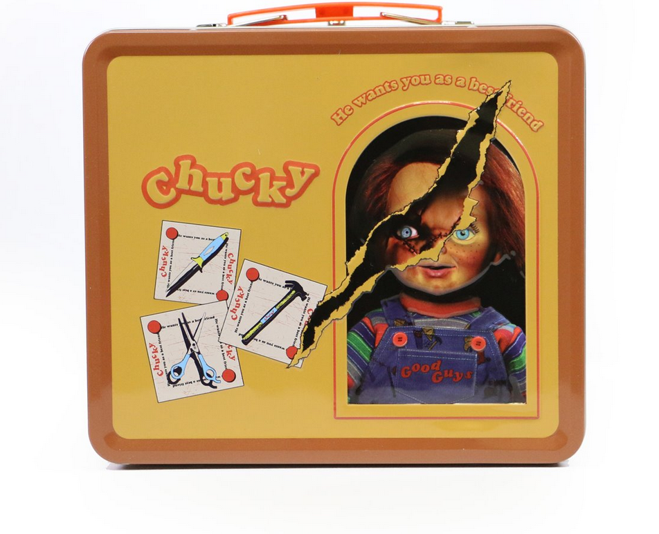 Child's Play Chucky Good Guys Tin Lunch Box with Beverage Container