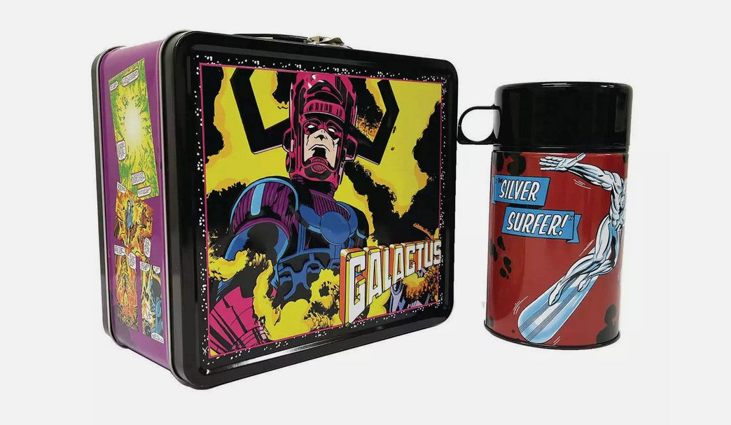 Tin Titans Marvel Galactus Previews Exclusive Lunchbox & Bev Container