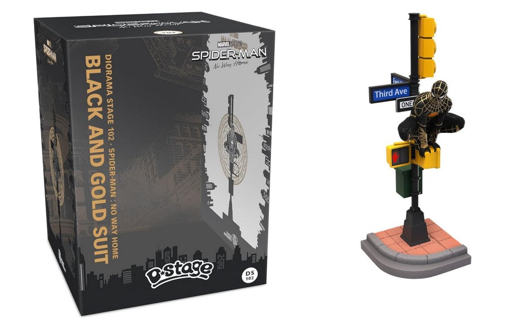 Spider-Man: No Way Home: Black & Gold DS-102 D-Stage Diorama Statue. Beast Kingdom