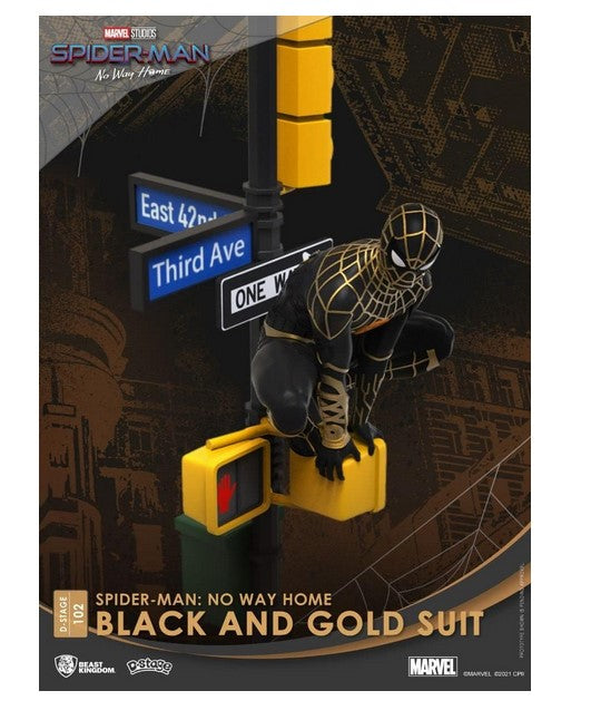 Spider-Man: No Way Home: Black & Gold DS-102 D-Stage Diorama Statue. Beast Kingdom