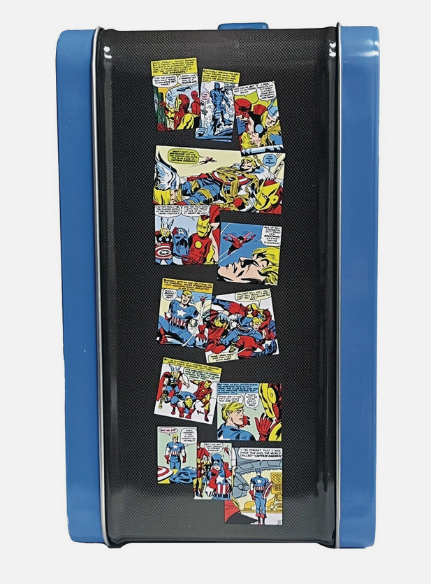Tin Titans Classic CAPTAIN AMERICA Lunch Box & Thermos PX Previews Exclusive NEW