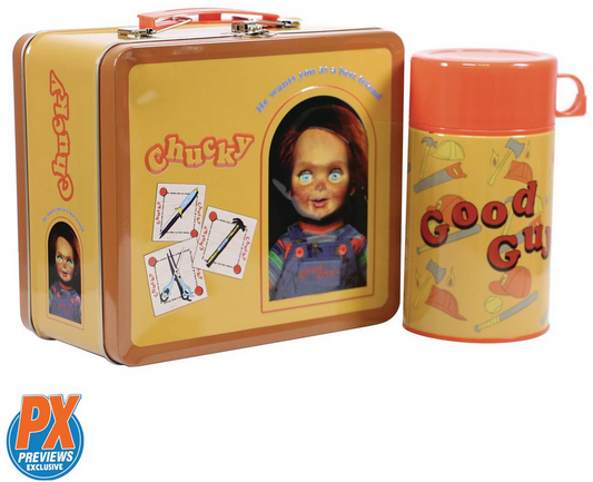 Child's Play Chucky Good Guys Tin Lunch Box with Beverage Container