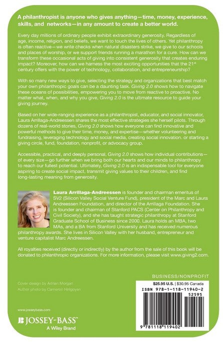 Giving 2.0: Transform Your Giving and Our World by Laura Arrillaga-Andreessen - HC