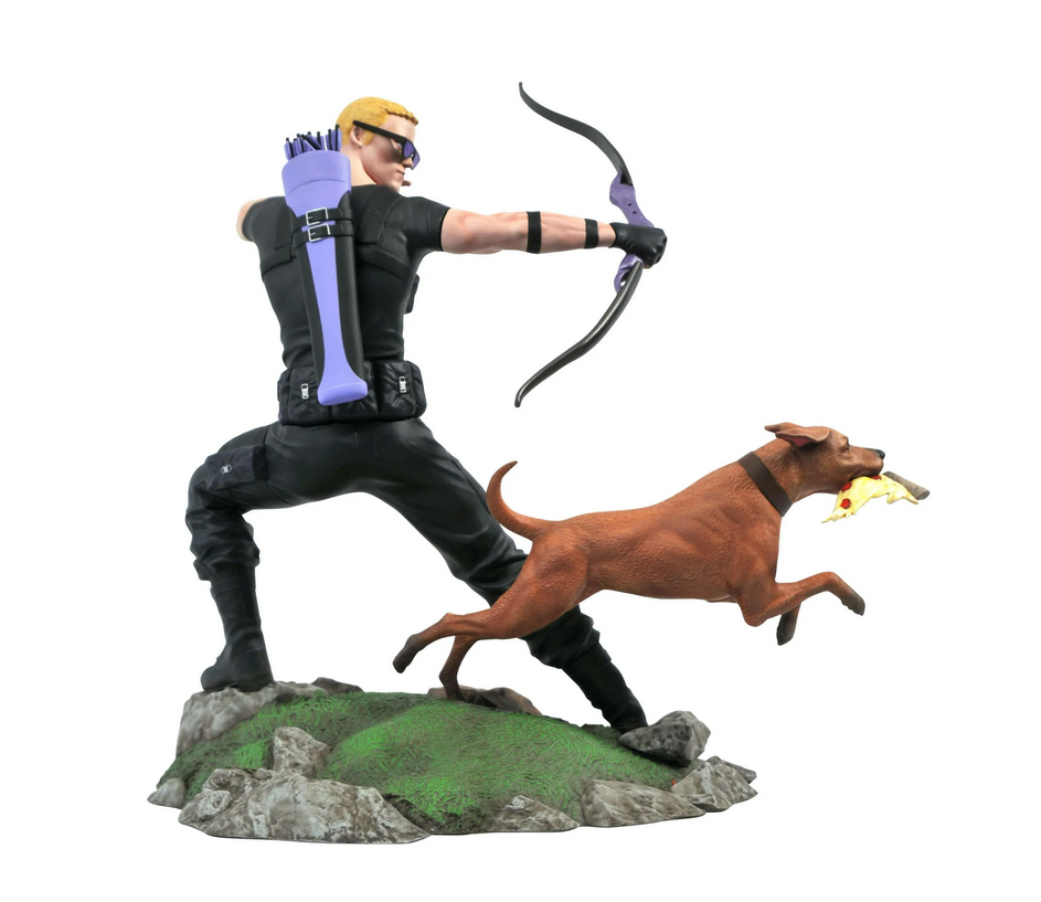 Marvel Gallery Hawkeye & Pizza Dog 9-Inch PVC Figure Statue Diamond Select