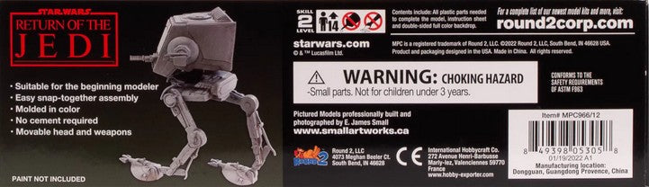 MPC Star Wars: Return of the Jedi AT-ST Walker 1:100 Scale Snap Model Kit
