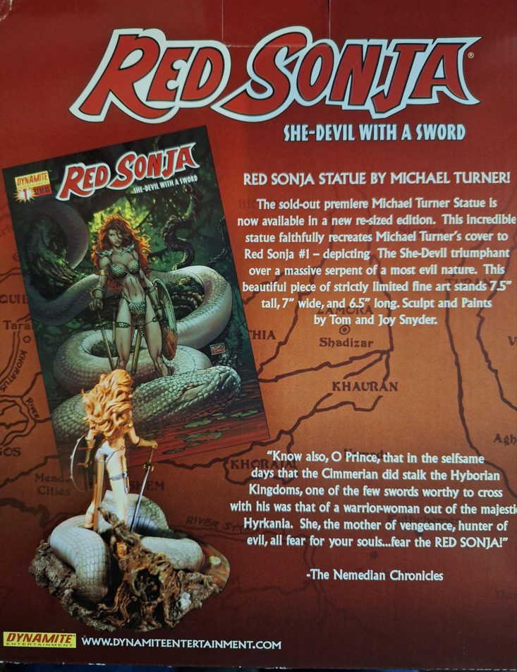 Dynamite Red Sonja She-devil with a Sword Michael Turner Statue