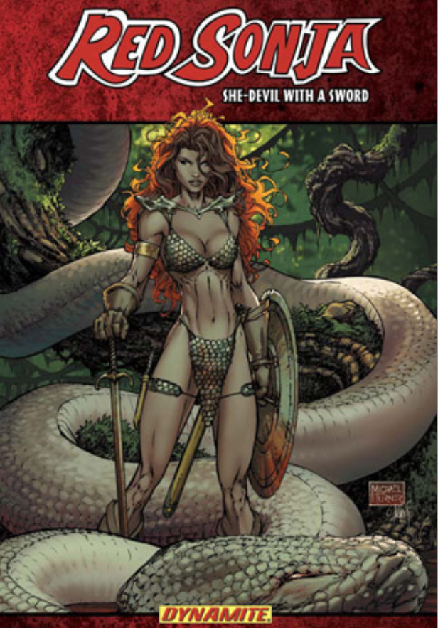 Dynamite Red Sonja She-devil with a Sword Michael Turner Statue