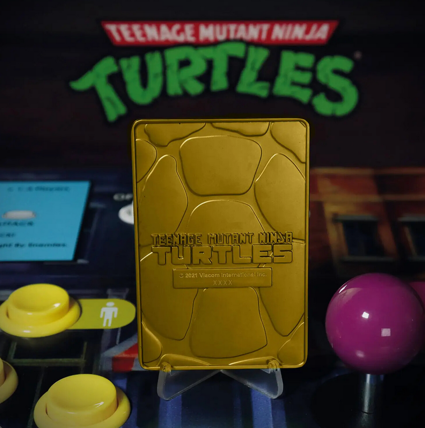 Teenage Mutant Ninja Turtles Comic Book Cover Gold-Plated Limited Edition Metal Ingot