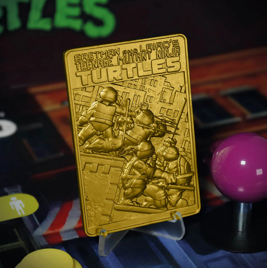 Teenage Mutant Ninja Turtles Comic Book Cover Gold-Plated Limited Edition Metal Ingot