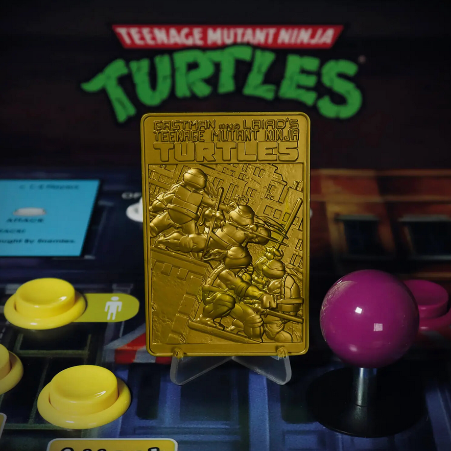 Teenage Mutant Ninja Turtles Comic Book Cover Gold-Plated Limited Edition Metal Ingot