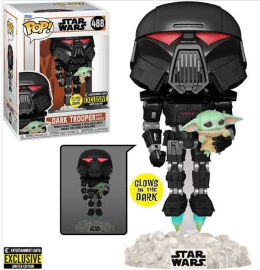 Funko Pop Star Wars - Dark Trooper with Grogo